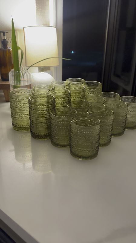 Green vintage drinking glasses and perfect for any time of the year or occasion! 

#LTKSeasonal #LTKGiftGuide #LTKhome