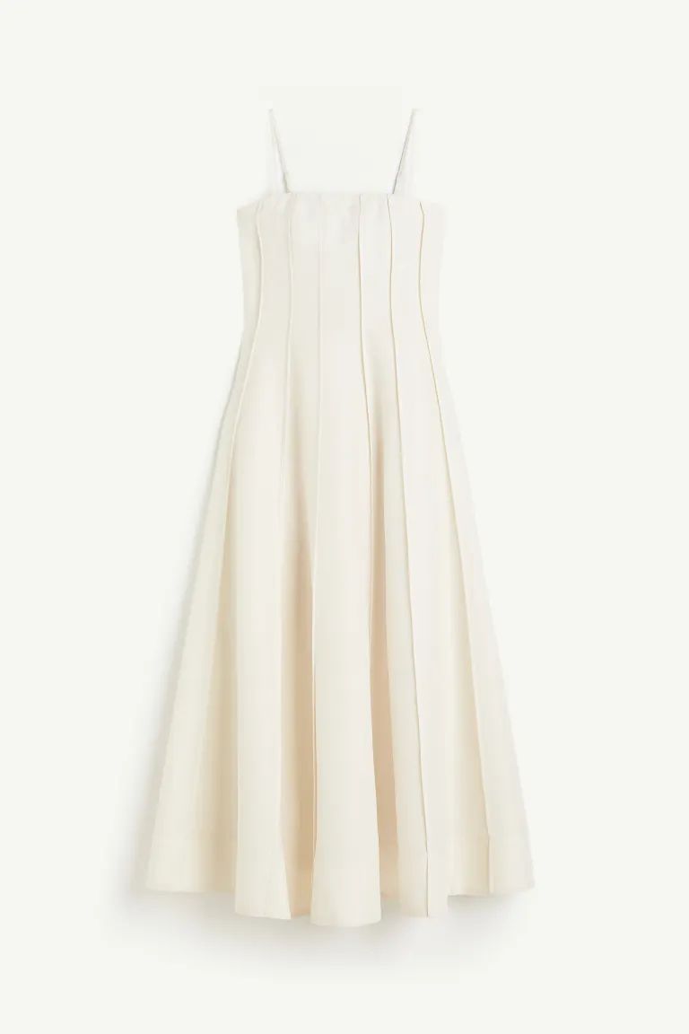 Bandeau dress - Cream - Ladies | H&M GB | H&M (UK, MY, IN, SG, PH, TW, HK)