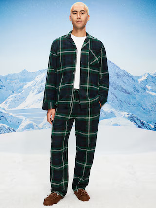 Plaid Flannel Pajama Set for Men | Old Navy (US)