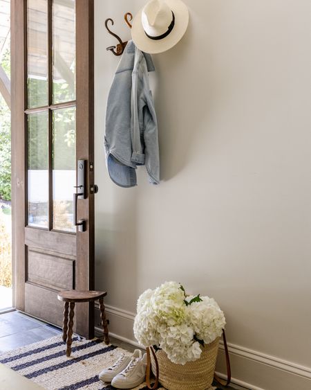 A spring door set up is the perfect spot to drop you jacket and keep the whole house feeling seasonal 

#LTKhome #LTKSeasonal