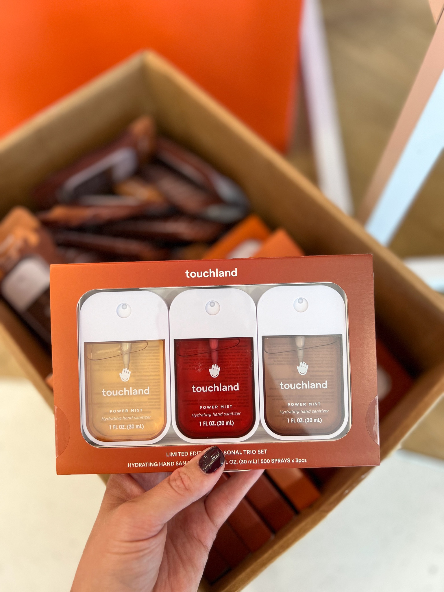 NEW scents! Touchland limited edition hand sanitizers is here! Touchland peppermint mocha | touchland salted caramel | touchland spiced pumpkin-tini 

Power Mist Limited Edition Seasonal 3-Set

#LTKFindsUnder50 #LTKSeasonal #LTKBeauty