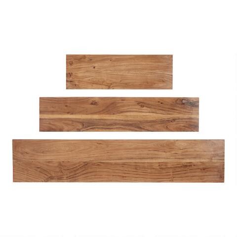 Acacia Wood Mix & Match Wall Shelf | World Market