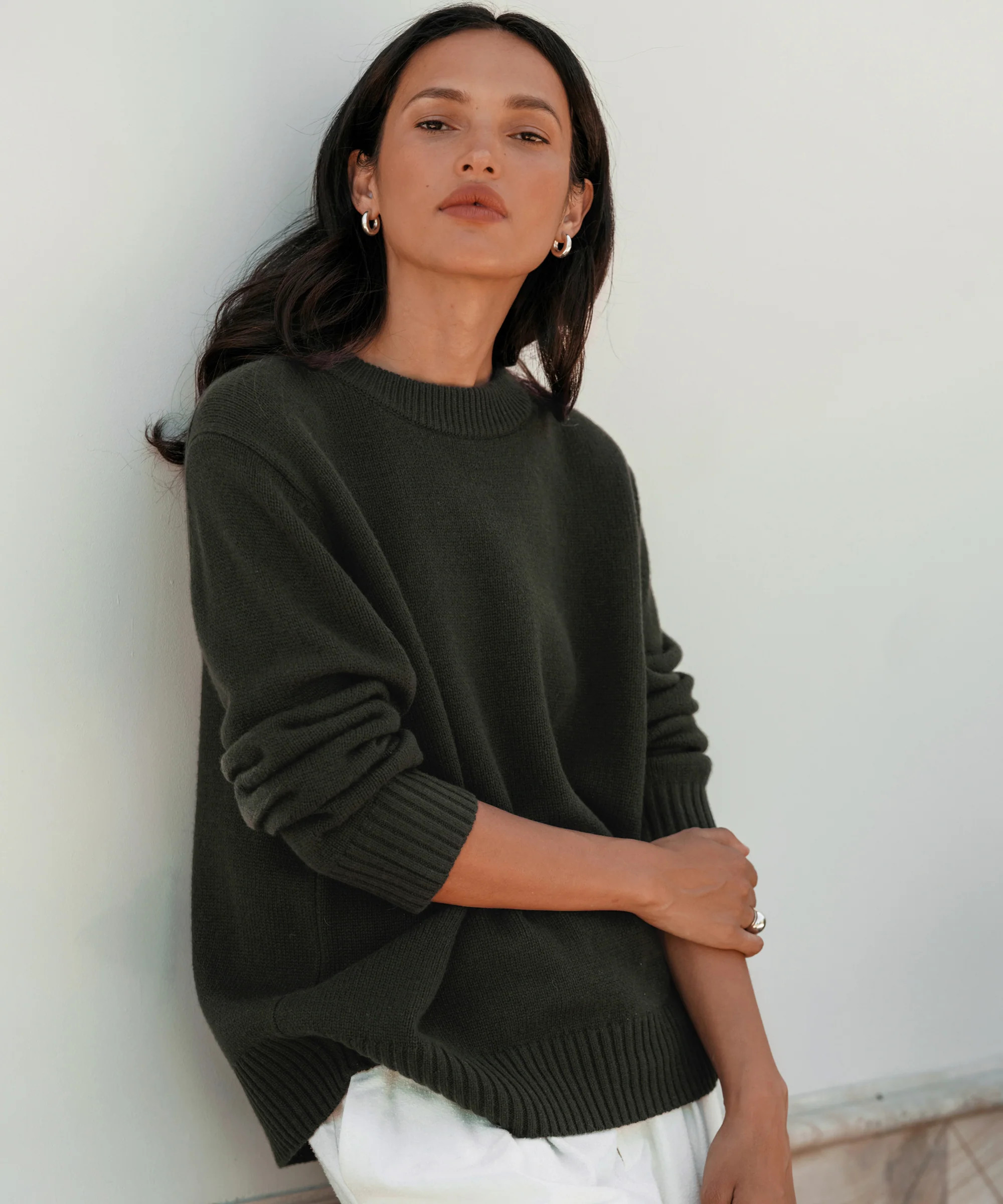 Cashmere Oversized Crewneck | Jenni Kayne