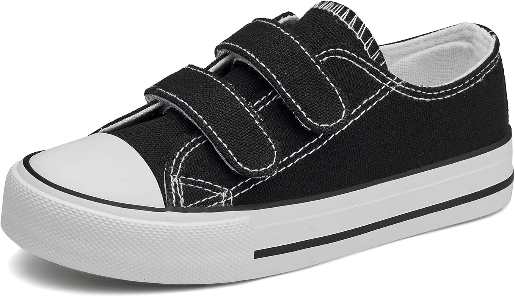 Mishansha Toddler Boys Girls Shoes Little Kid Baby Adjustable Strap Canvas Sneakers | Amazon (US)
