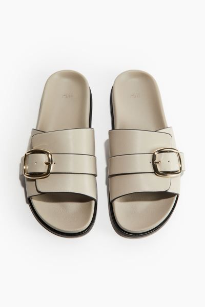 Sandals - No heel - Beige - Ladies | H&M GB | H&M (UK, MY, IN, SG, PH, TW, HK)