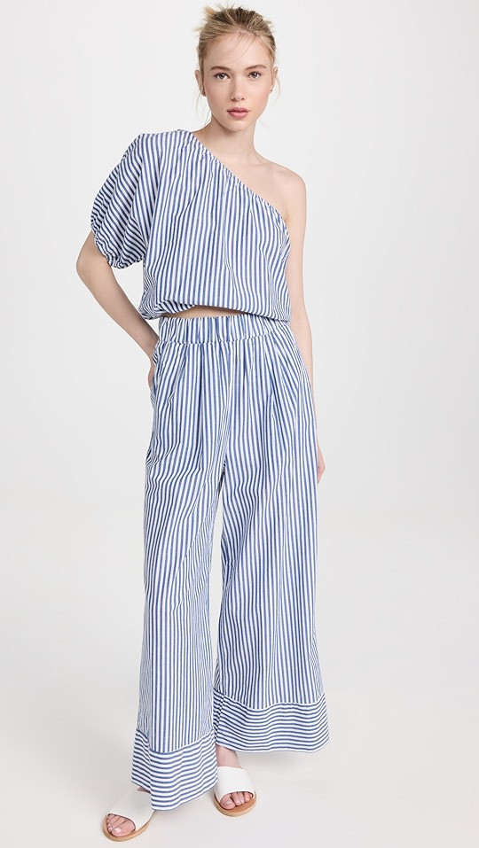 Stripe Poplin Shoulder Top | Shopbop