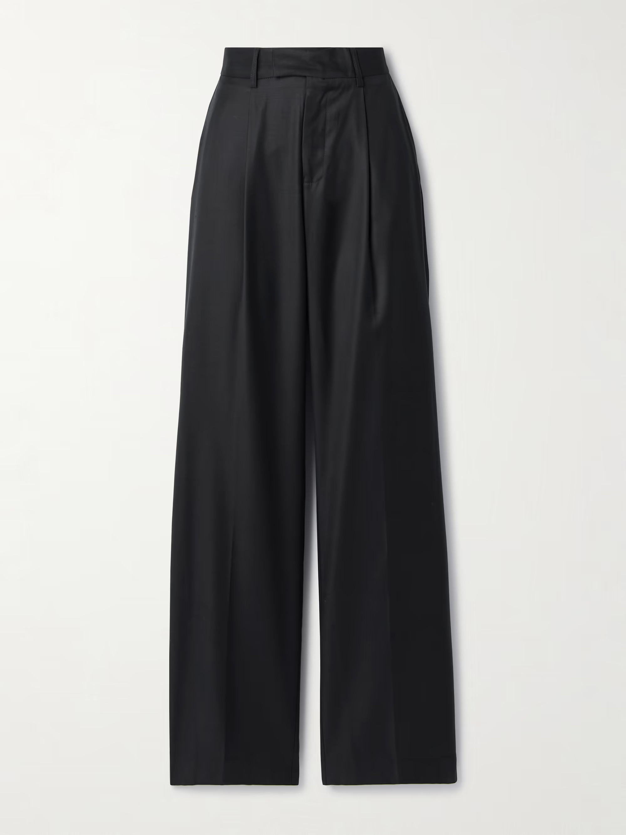 Pleated wool-twill wide-leg pants | NET-A-PORTER (UK & EU)