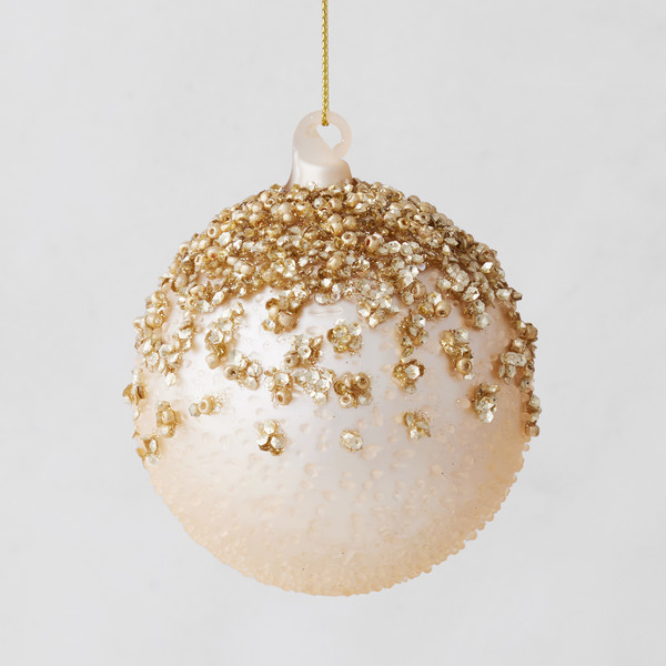 Gold Glitter Ornament | Z Gallerie