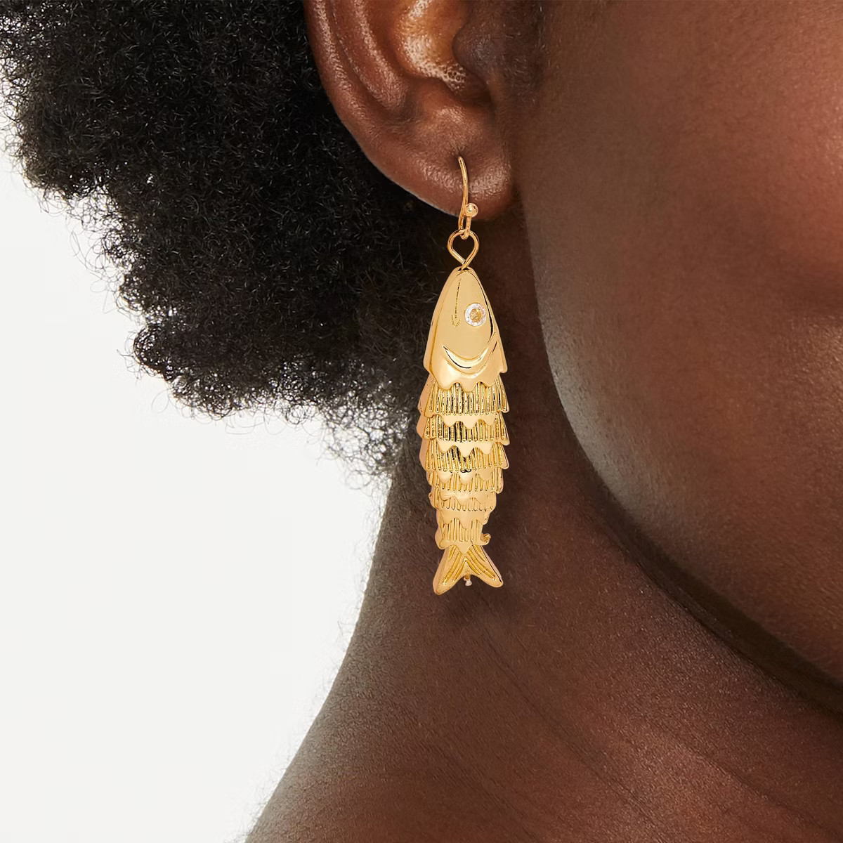 Lucky Fish Drop Earrings - Universal Thread™ Gold | Target