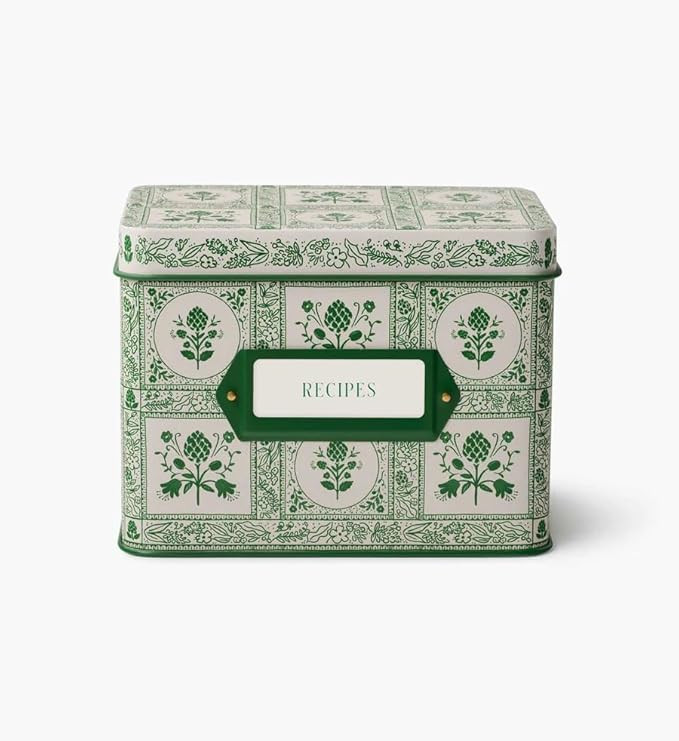 RIFLE PAPER CO. Recipe Tin, Includes 24 Individual Cards and 12 Dividers, Holds Approximately 200... | Amazon (US)