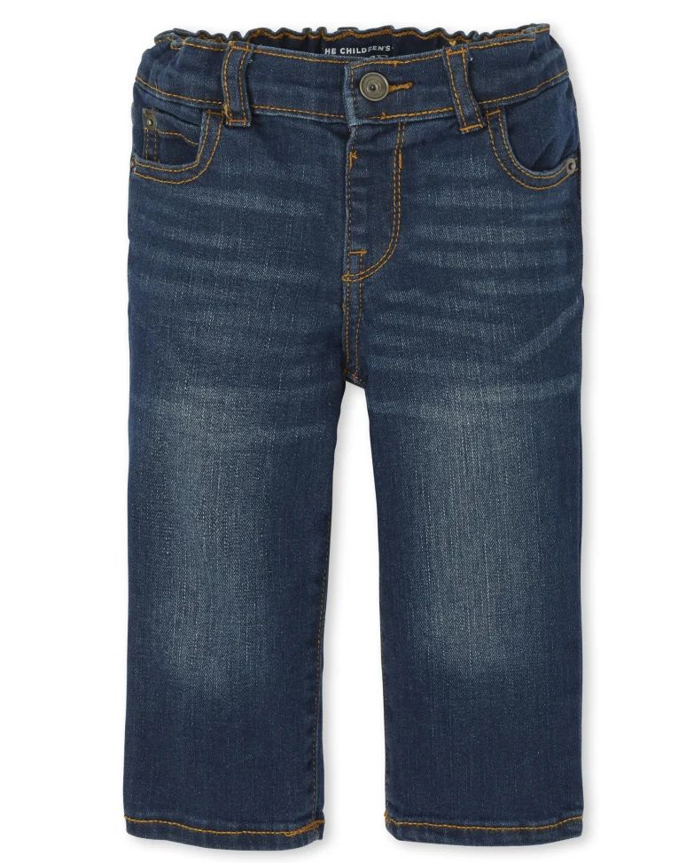 Baby And Toddler Boys Stretch Straight Jeans - harland wash | The Children's Place