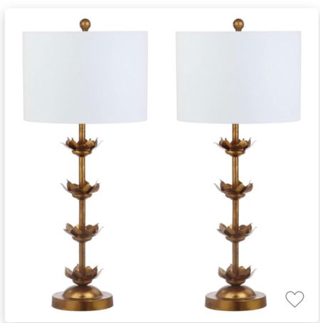 Classic brass Lani Leaf table lamps. Set of 2. Use these as bedside lamps or on an entry table. 

#LTKSeasonal #LTKhome #LTKstyletip