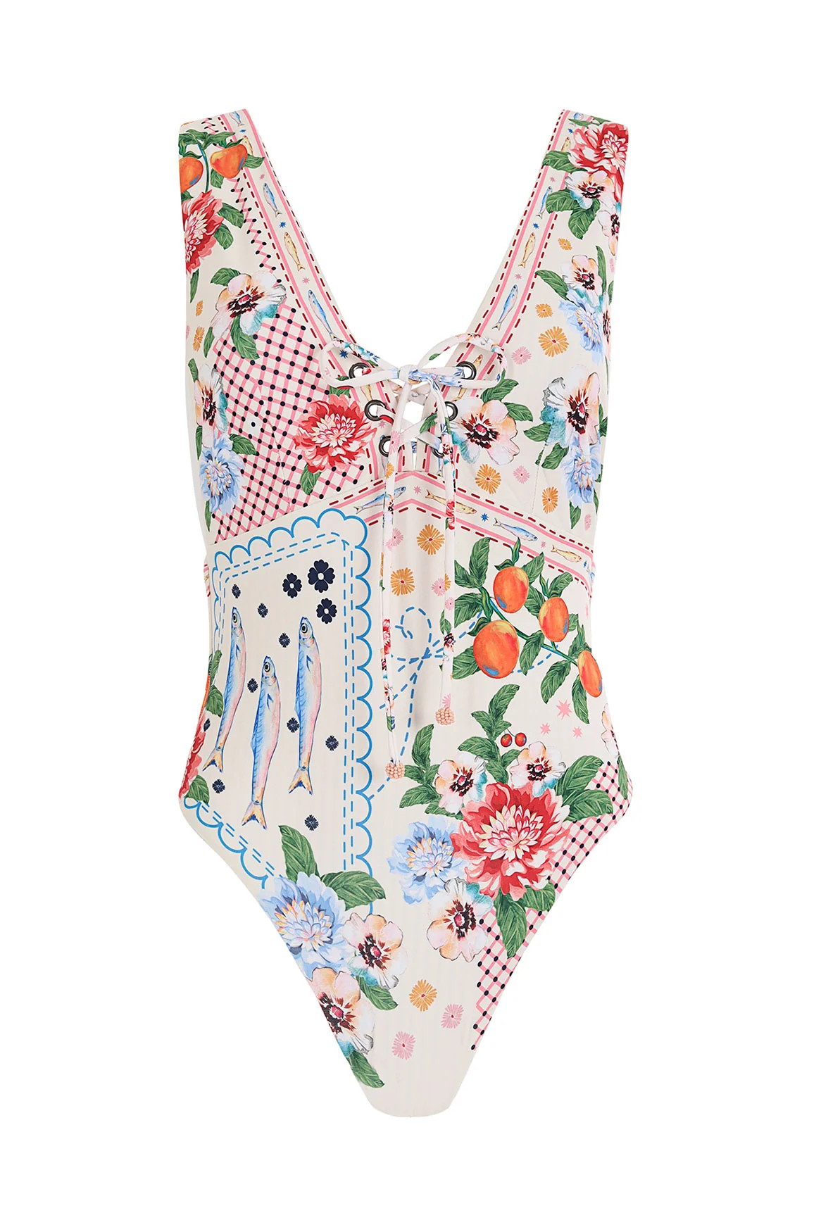 Priscila One-Piece Swimsuit in Natural | Over The Moon