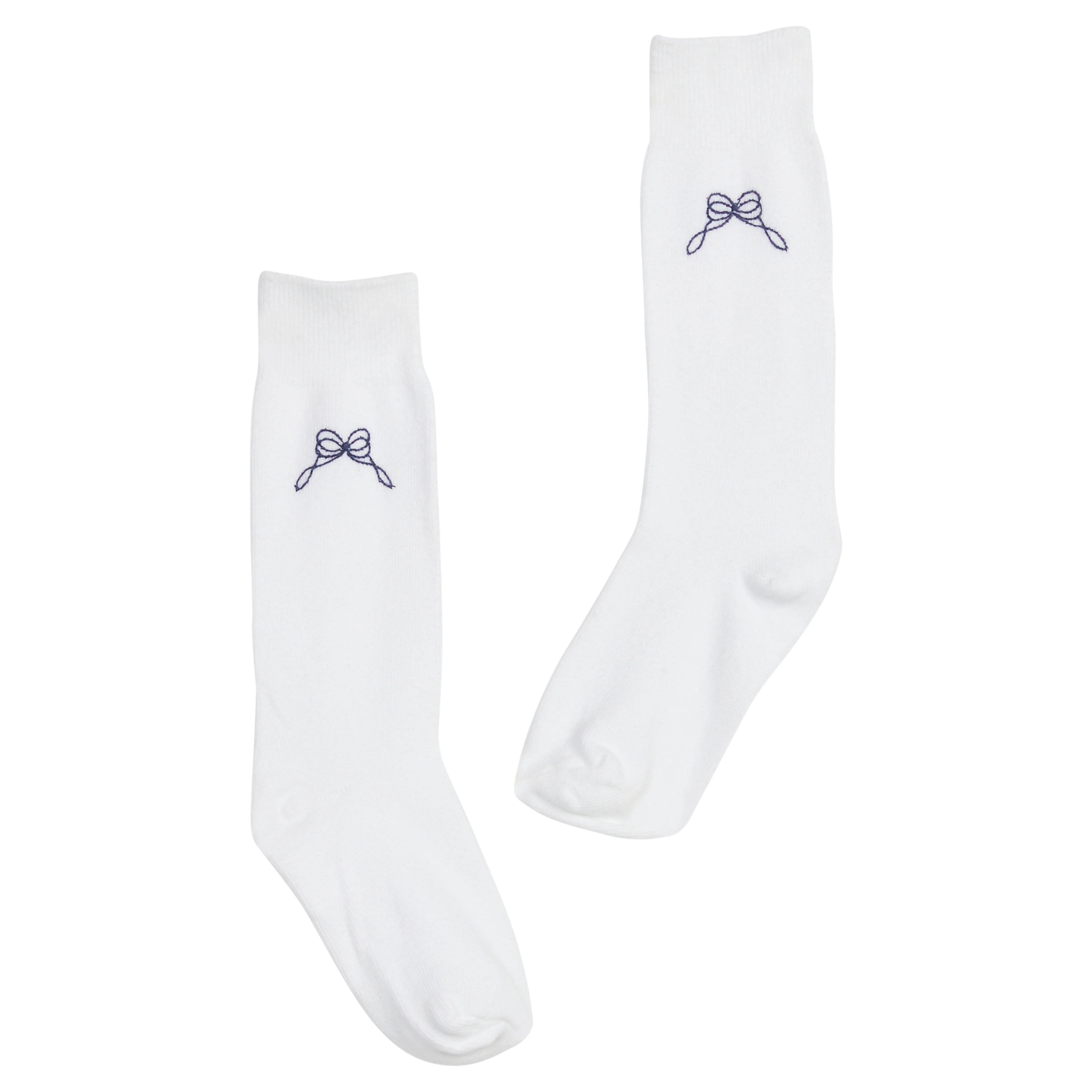 Knee Highs - Navy Bow | Little English