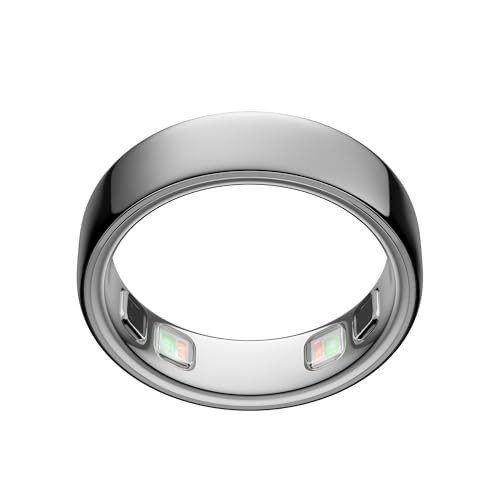 Oura Ring 5 Smart Ring - Silver - Size 8 - Fitness & Sleep Tracker | Amazon (US)