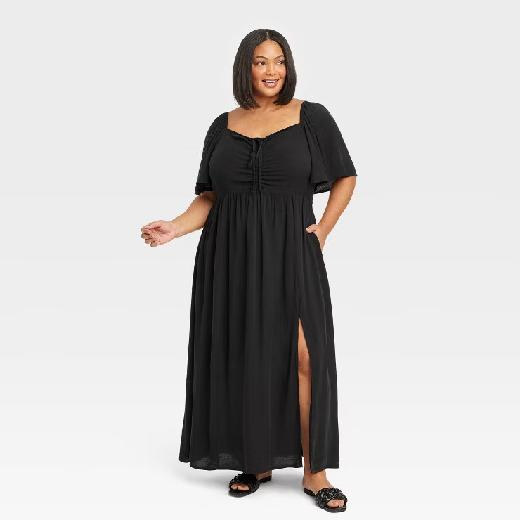 Women's Flutter Sleeve Sweetheart Dress - Ava & Viv™ | Target