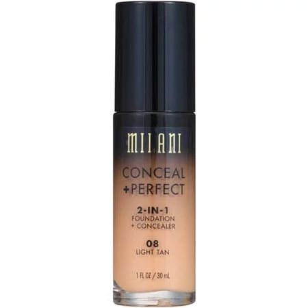 Milani Conceal + Perfect 2-in-1 Foundation + Concealer, Light Tan | Walmart (US)