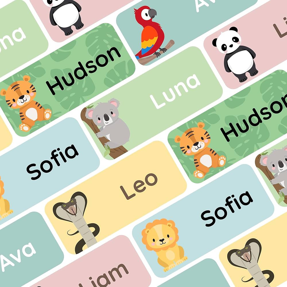 – Personalized Name Labels for Kids (60) – Waterproof & Durable Stickers for Clothing, School... | Amazon (US)