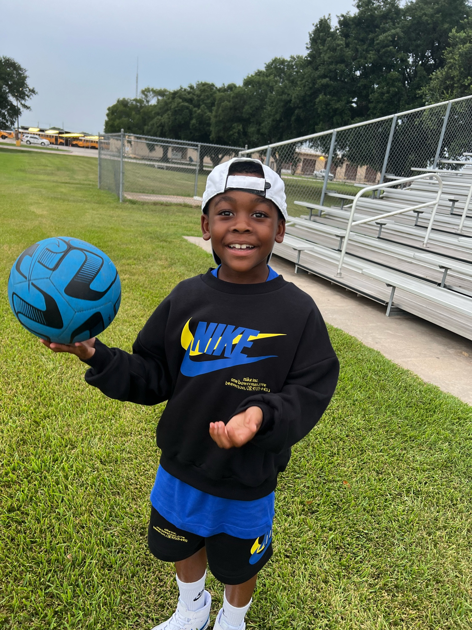 Kids Nike sweatshirt, fleece shorts, blazer sneakers, cap 

#LTKfamily #LTKkids #LTKshoecrush