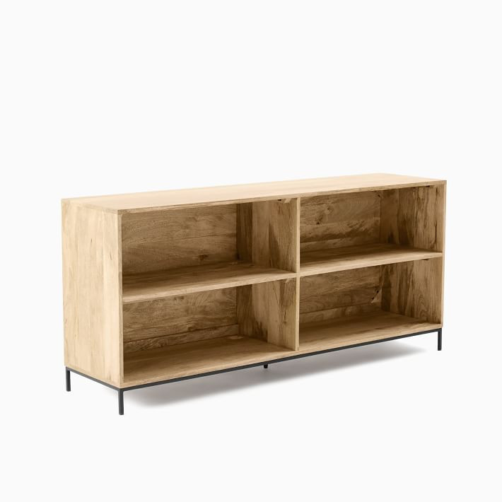 Industrial Open Storage Modular Bookcase (64") | West Elm (US)