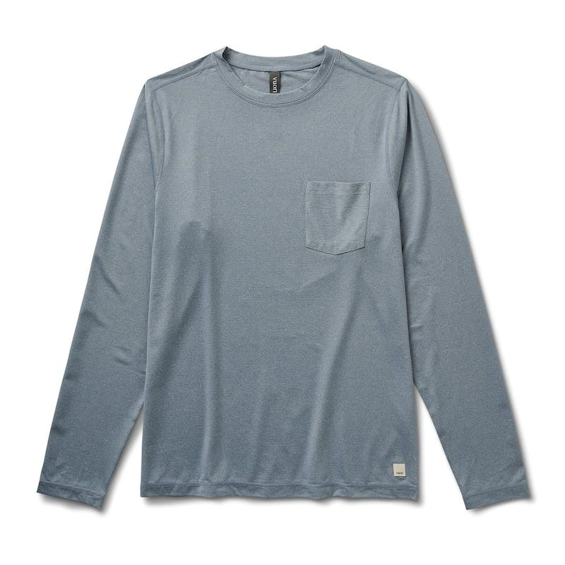 Long Sleeve Tradewind Performance Tee | Cloud Heather | Vuori Clothing (US & Canada)