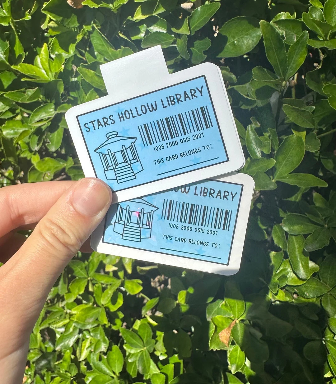 Magnetic bookmark Stars Hollow Library Card Bookmark | Etsy (US)