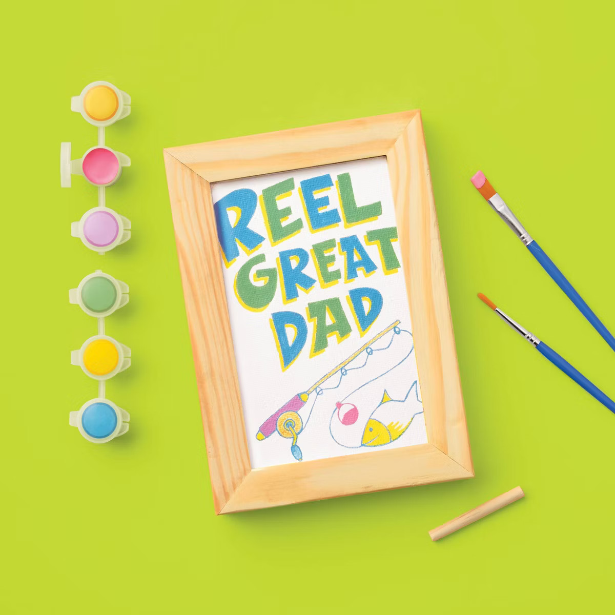 Father's Day Craft Framed Canvas Painting Kit - Mondo Llama™ | Target