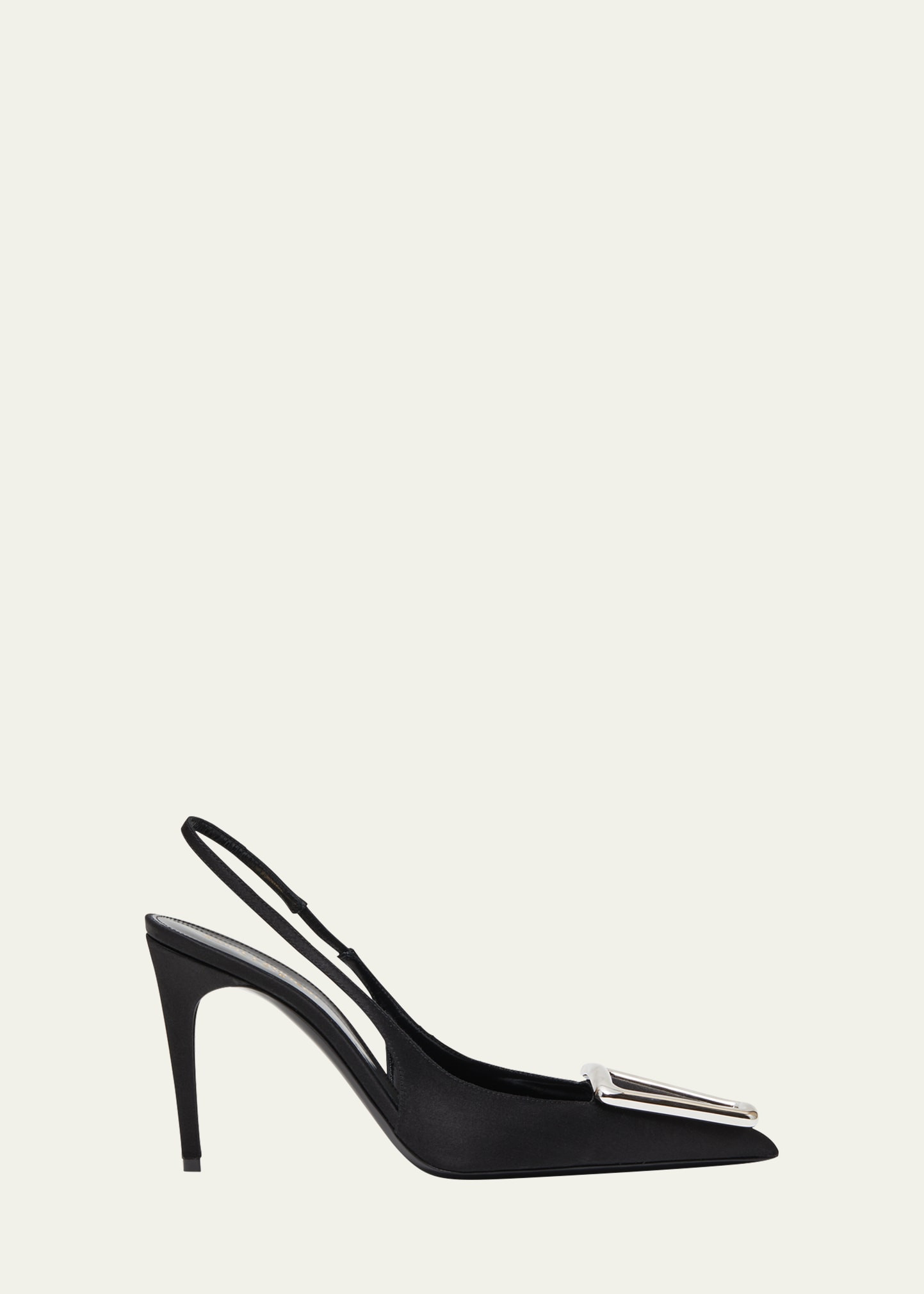 Saint Laurent Avenue Buckle Slingback Pumps | Bergdorf Goodman