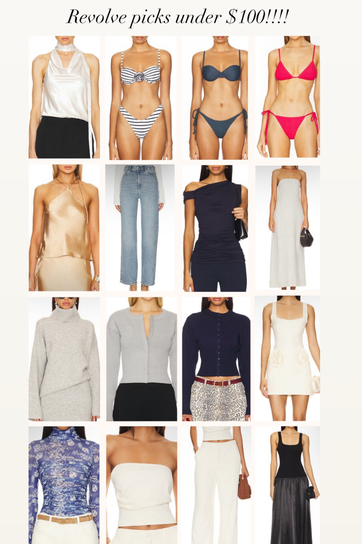 Revolve picks below $100 

#LTKParties #LTKActive #LTKMostLoved