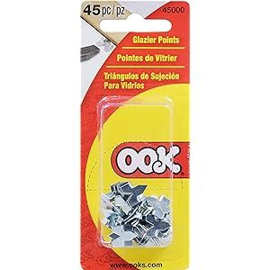 OOK Glazing Push Points, Glazier Points, Steel, Zinc Finish (45 Piece) | Amazon (US)