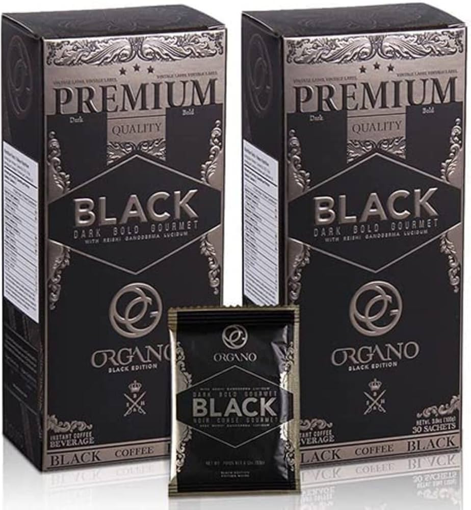 ORGANO 2 Boxes Gourmet Black Coffee, 100% Certified Ganoderma Lucidum (60 Sachets) | Amazon (US)