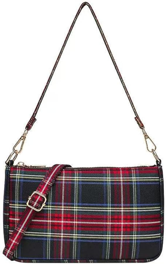 Plaid Crossbody Bags for Women,Stocking Stuffers for Teens | Amazon (US)