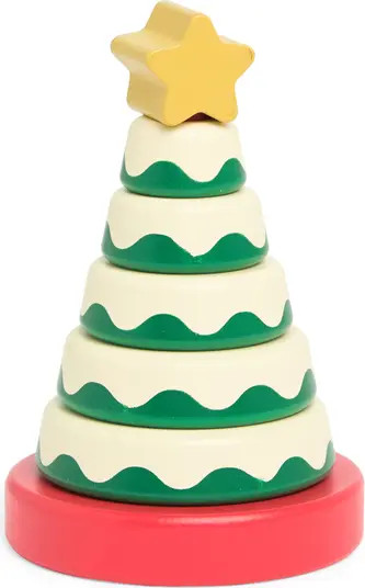 Pearhead Christmas Tree Wood Stacking Toy | Nordstromrack | Nordstrom Rack