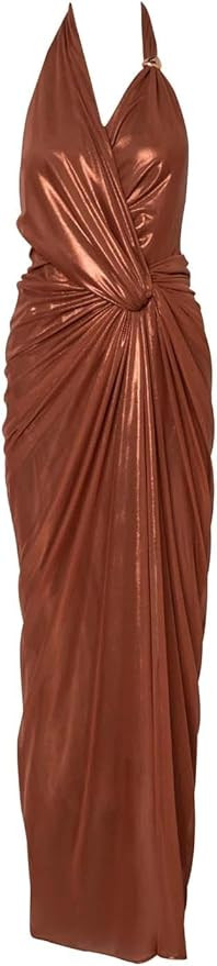 Women's Elegant Halter Neck Maxi Dress - Liz | Amazon (US)