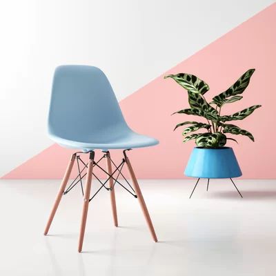 Wrenshall Side Chair Hashtag Home Color: Blue | Wayfair North America