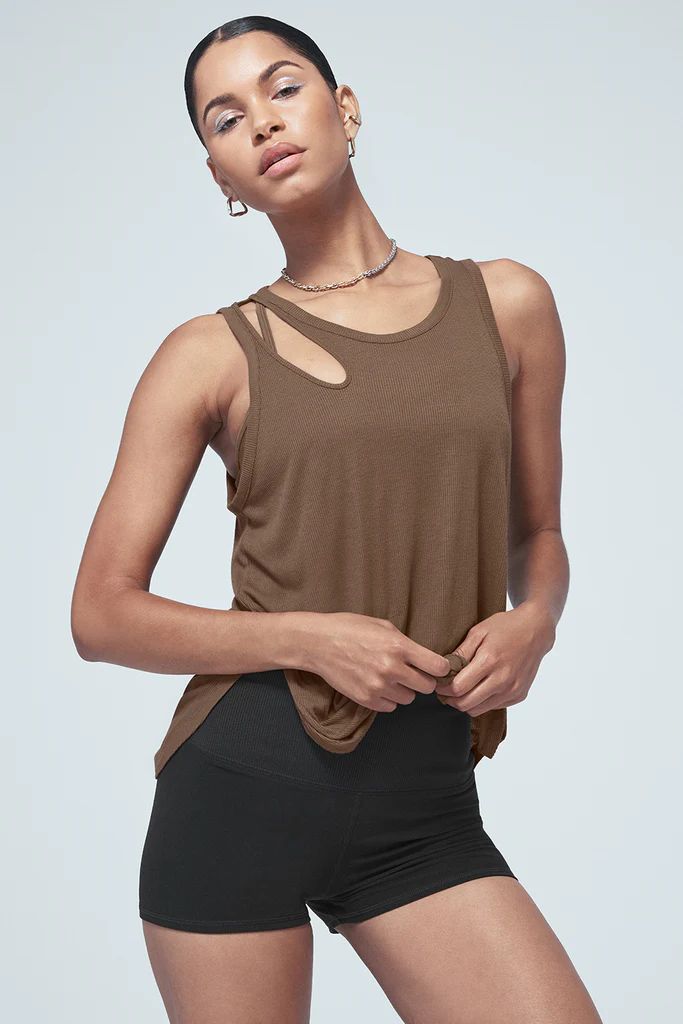 Ribbed Peak Tank | Alo Yoga