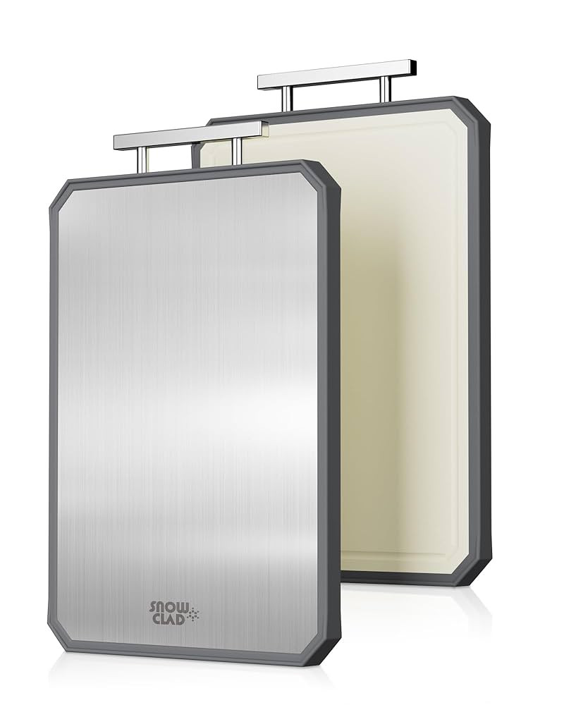SNOWCLAD Stainless Steel Cutting Board,Double Sided Steel Cutting Boards for kitchen,Stainless St... | Amazon (US)