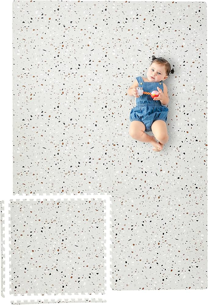 Yay Mats Stylish Extra Large Baby Play Mat. Soft, Thick, Non-Toxic Foam Covers 6 ft x 4 ft. Expan... | Amazon (US)