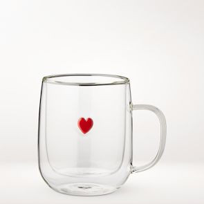 Heart Double-Wall Mugs, Set of 2 | Williams-Sonoma