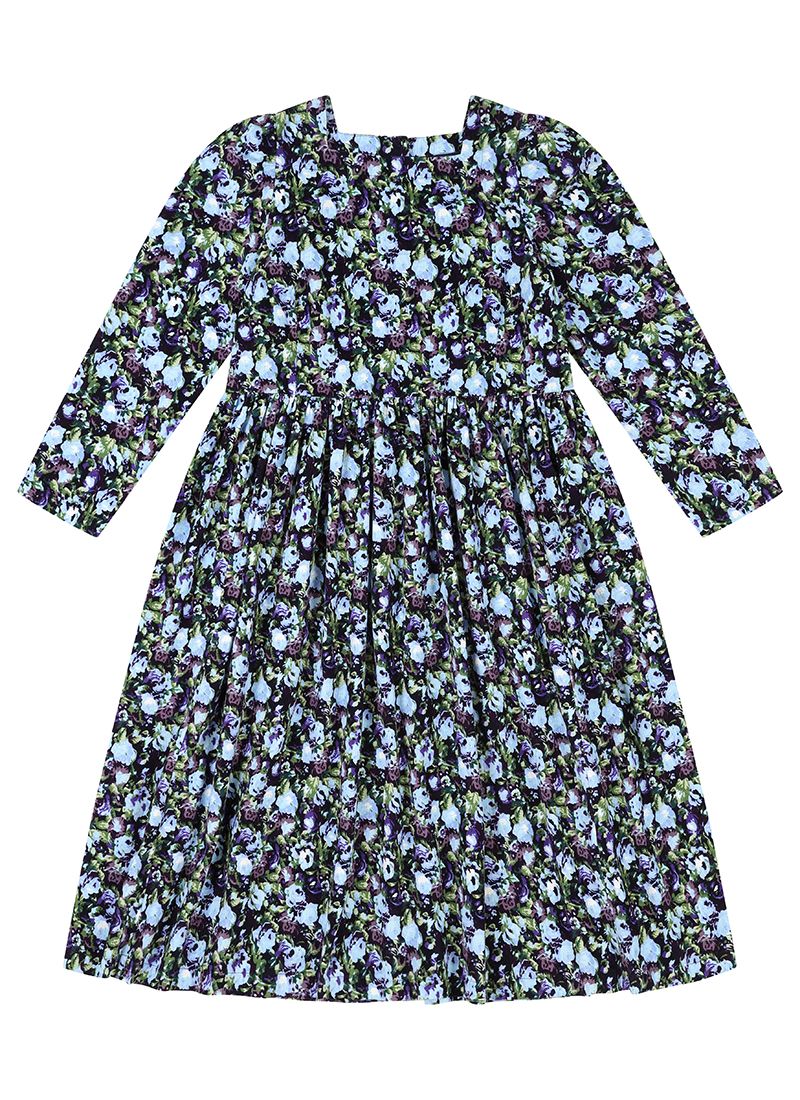 Laura Ashley X Joanie - Vanora Ffion Floral Print Corduroy Midi Dress | Joanie