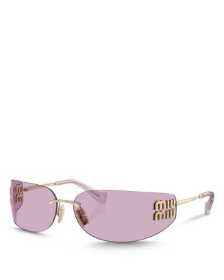 Miu Miu Rectangle Sunglasses, 75mm  | Bloomingdale's Miu Miu | Bloomingdale's (US)