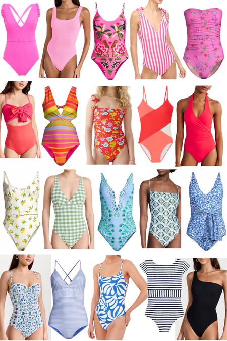 Colorful one-pieces for summer! 

#LTKSeasonal #LTKtravel #LTKswim