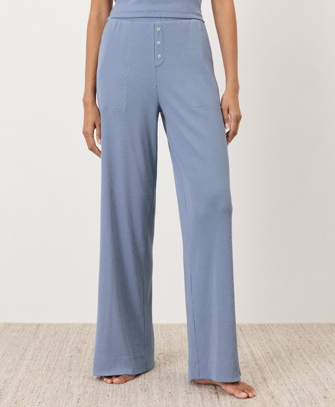 XSSize X-Small for Dream Rib Wide Leg Lounge Pant is out of stockSSelect size Small for Dream Rib... | Pact Apparel