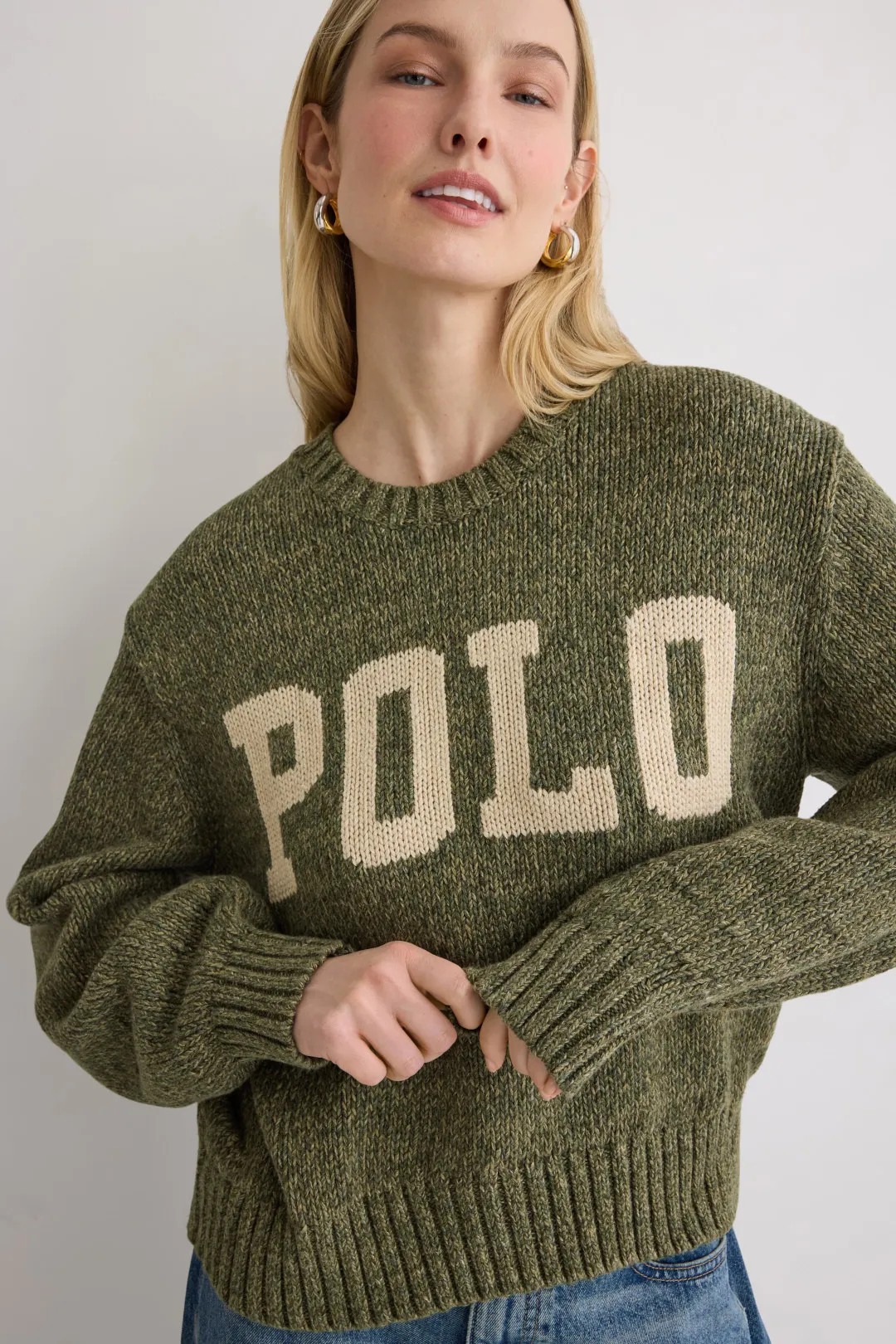 Logo Cotton Crewneck Sweater | Rent the Runway