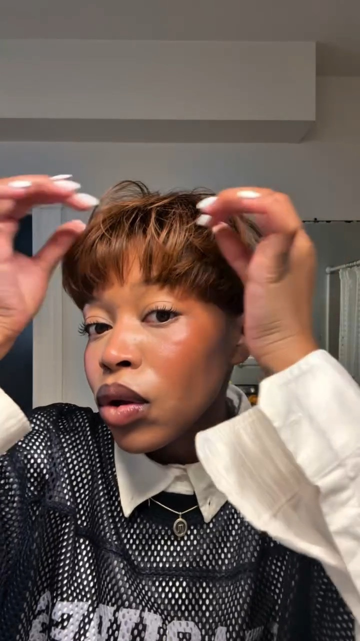 ANOTHA ONE ✨
Thank you guys for all of your love on my hair content! I had no idea y’all would love watching me struggle like this lmao 

PLEASE comment all your favorite short hair tools & products. I’m ready to get better today!

—
#bostoninfluencer soft masc energy, feminine meets masculine, pixie hair cut, pixie hair style, pixie hair stying tips, pixie hair tips, natural pixie, hair tips, black hairstyles