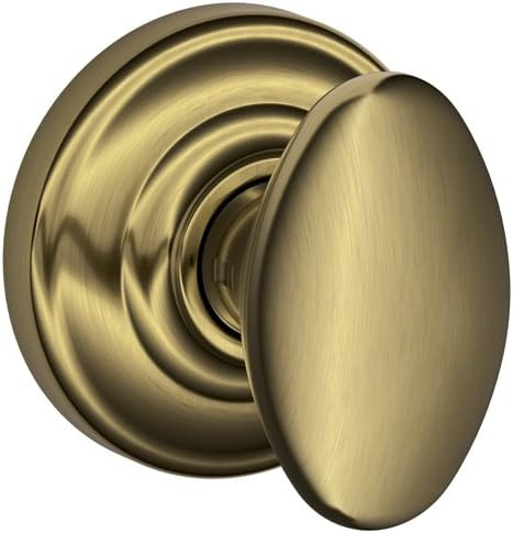 SCHLAGE Knob with SCHLAGE Trim Non-Turning Lock, Antique Brass (F170 SIE 609 AND) | Amazon (US)