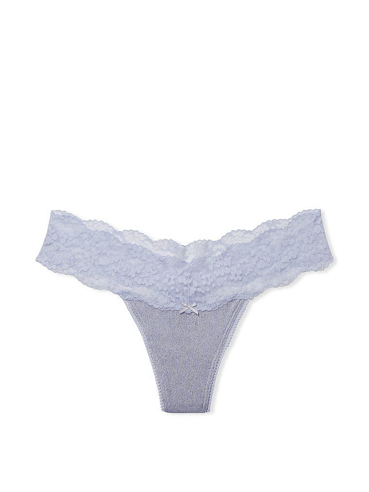 Lace Waist Cotton Thong Panty | Victoria's Secret (US / CA )