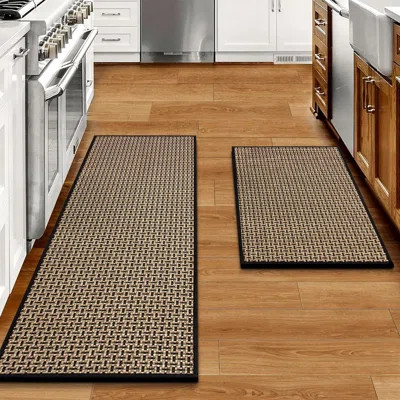 Kitchen Rugs And Mats Non Skid Washable Set Of 2 PCS, Absorbent Runner Rugs For Kitchen, Front Of Sink, Kitchen Mats For Floor, 17.3"X 47"+17.3"X 29 | Wayfair North America