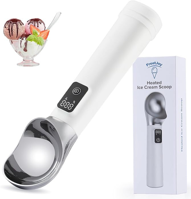 Electric Heated Ice Cream Scoop, Kitchen Gadget with Digital LED Temperature Display for Easy Sco... | Amazon (US)