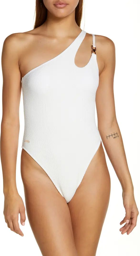 River Island Cutout One-Shoulder Swimsuit | Nordstrom | Nordstrom